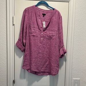 Talbots size medium linen tunic